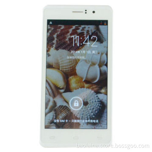 5 inch 3G phone with quad core 1.3GHz 854*480 resolution and 5.0M camera